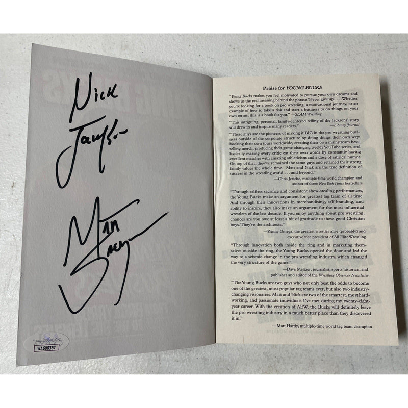 Young Bucks - Killing The Business Book - JSA Autographed