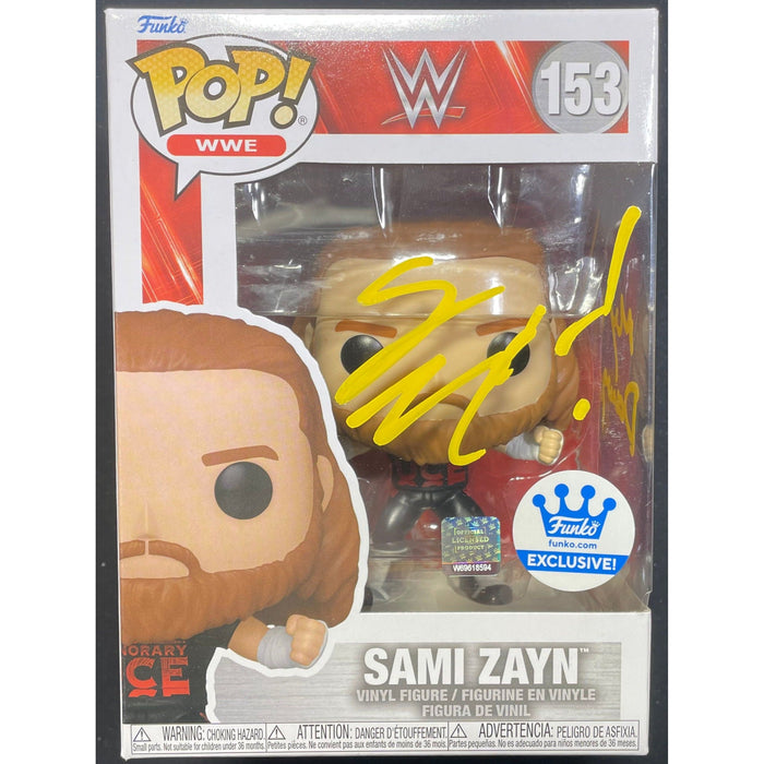 Sami Zayn  #153 Funko POP [ YELLOW ] - JSA Autographed