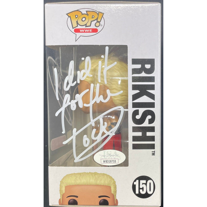 Rikishi #150 Funko POP [ WHITE ] - JSA Autographed