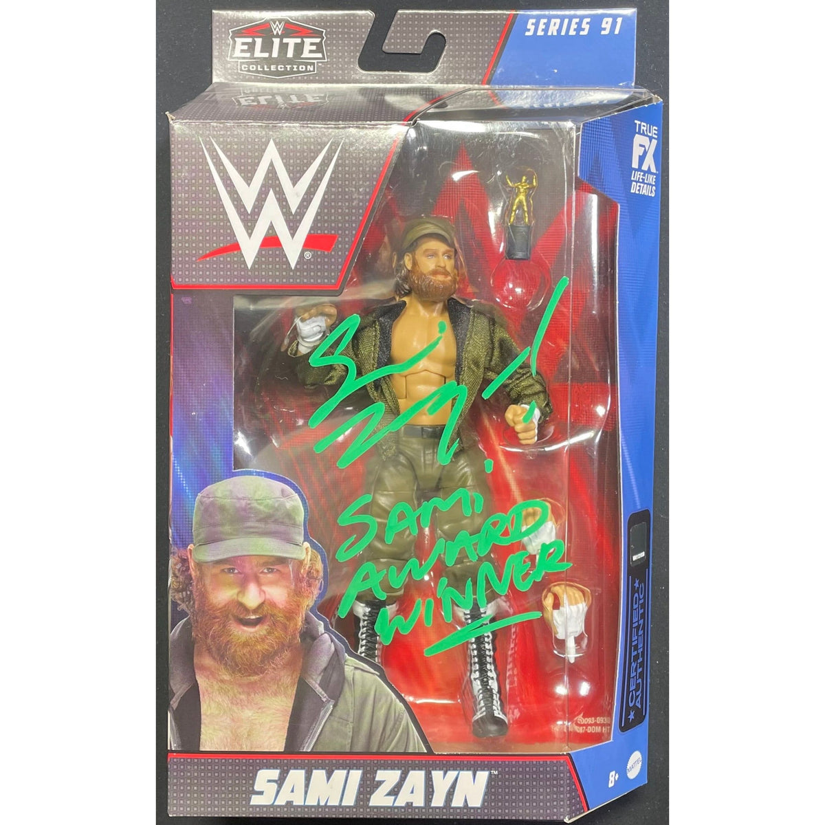 Sami Zayn WWE Elite S-91 Figure - JSA Autographed — Highspots.com
