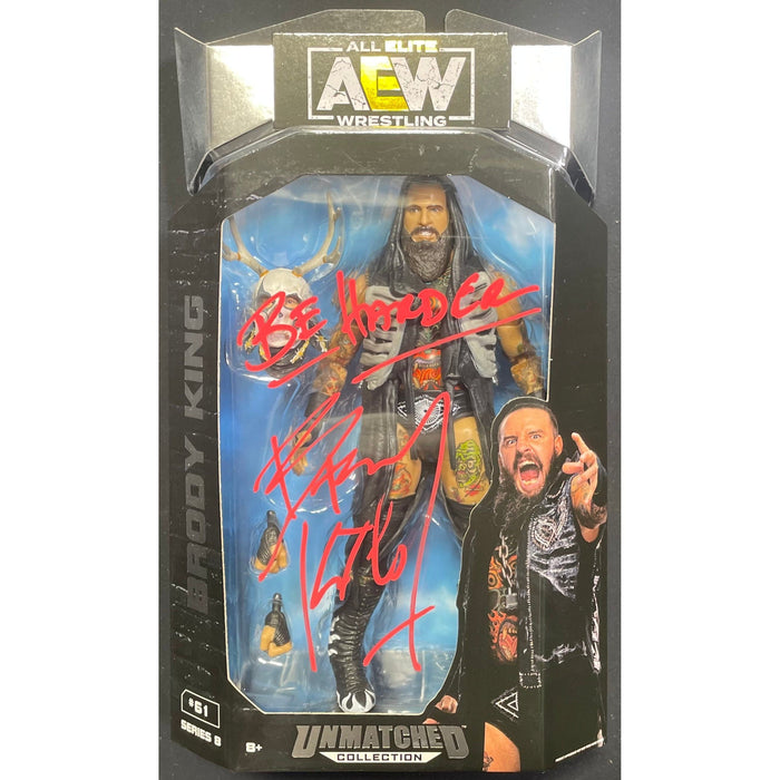 Brody King AEW Unmatched Series 8 Figure - AUTOGRAPHED