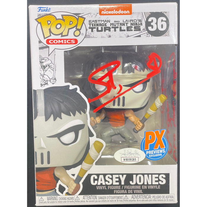 Stephen Amell Teenage Mutant Ninja Turtles Casey Jones Funko POP #36 [RED] - JSA AUTOGRAPHED