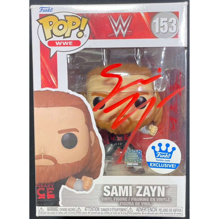 Sami Zayn #153 Funko POP [ RED ] - JSA Autograph