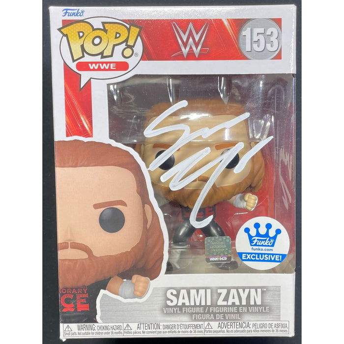 Sami Zayn #153 Funko POP [ WHITE ] - JSA Autograph