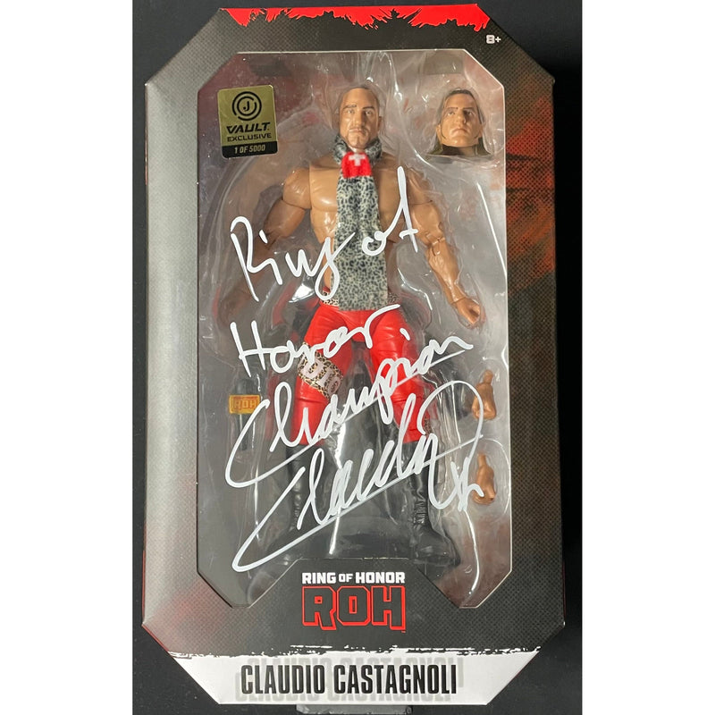 Claudio Castagnoli Ring Of Honor Figure - JSA Autograph