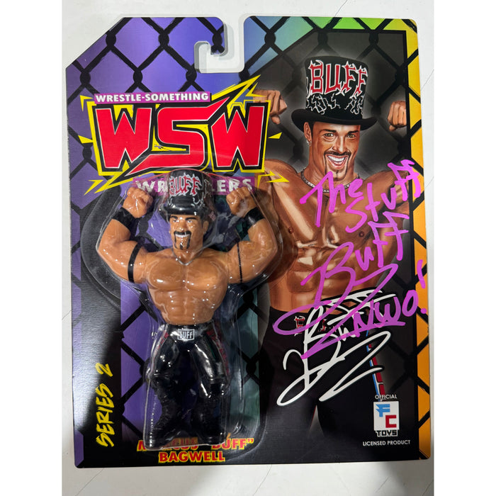 Buff Bagwell Black WSW Retro Style Figure - AUTOGRAPHED