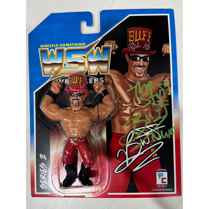 Buff Bagwell Red WSW Retro Style Figure - AUTOGRAPHED