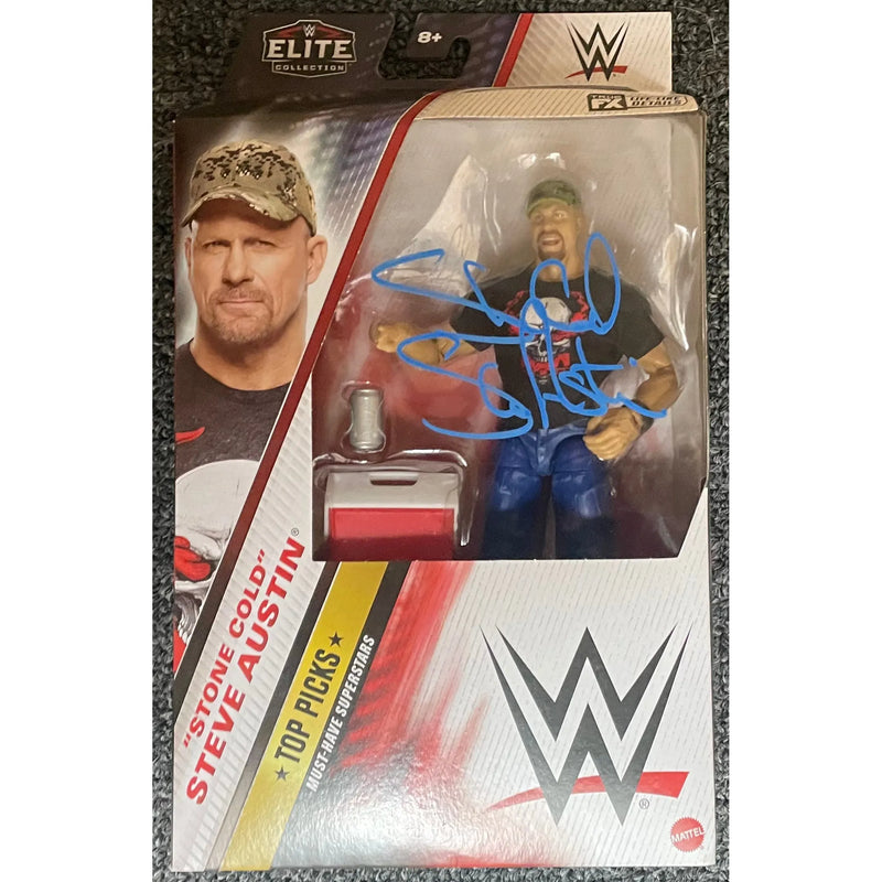 Stone Cold Steve Austin WWE Top Picks Elite Figure - Beckett Autograph