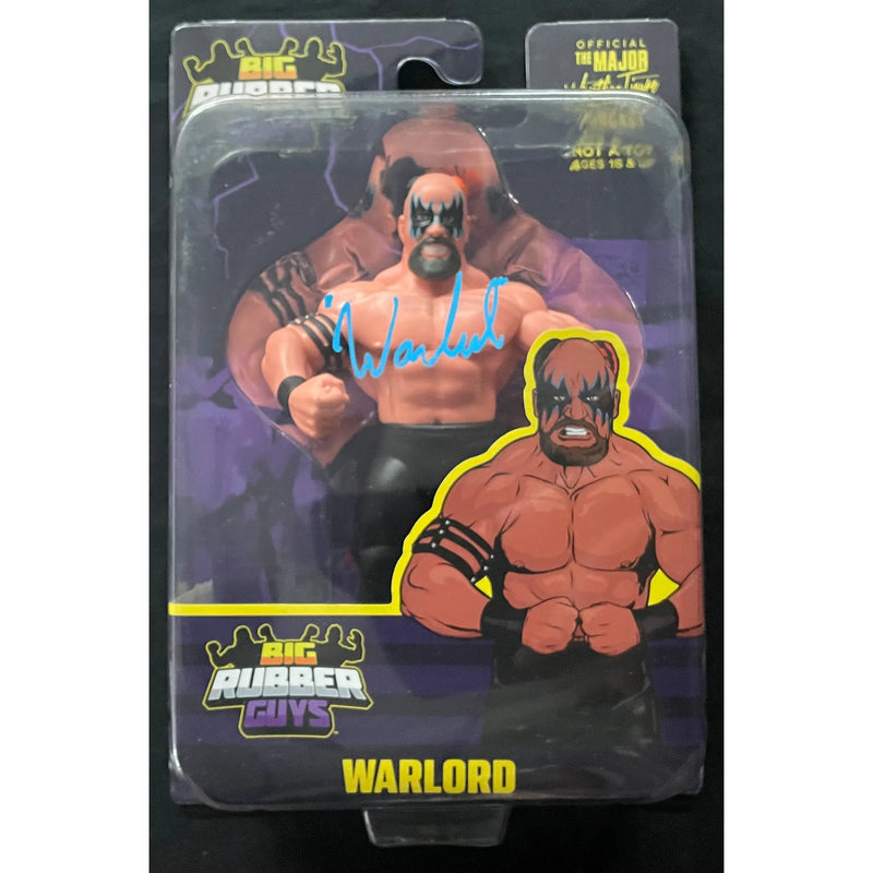Warlord Big Rubber Guy Figure - JSA Autograph
