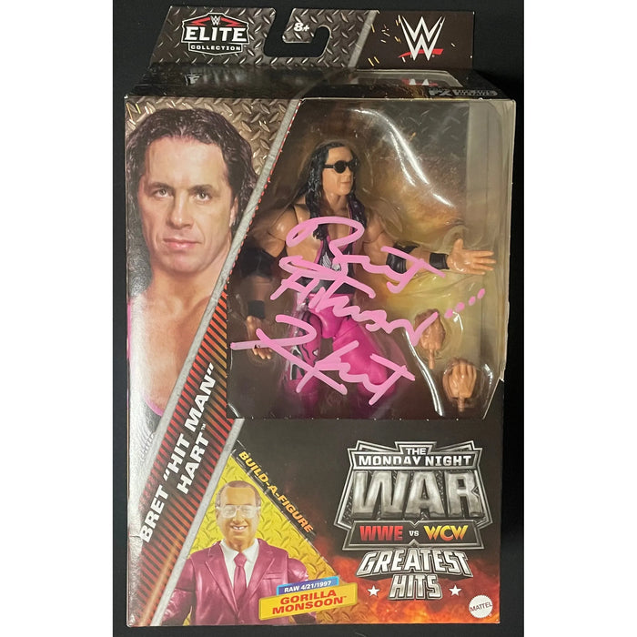 Bret Hart Monday Night War WWE Elite Figure - JSA AUTOGRAPH