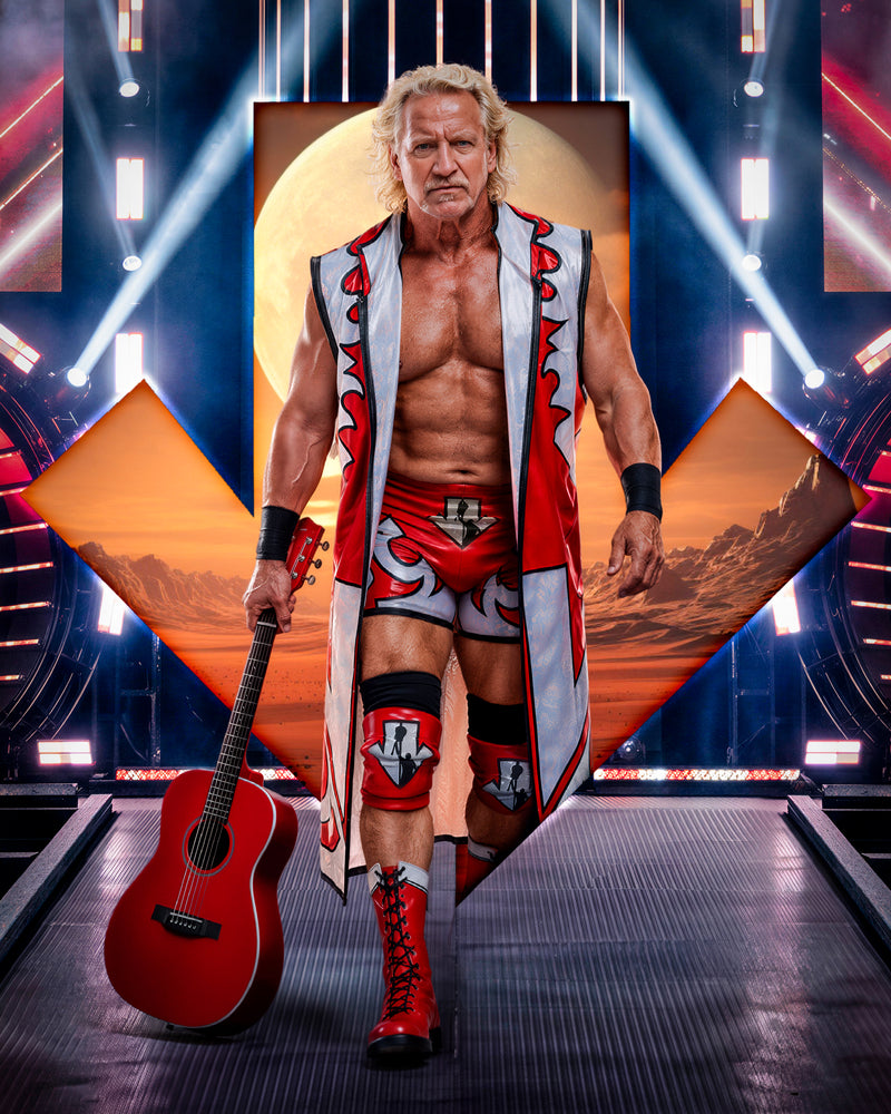 *PREORDER* - Jeff Jarrett JJ1 Metallic 8x10 or 11x14 Poster (JSA) - Signed