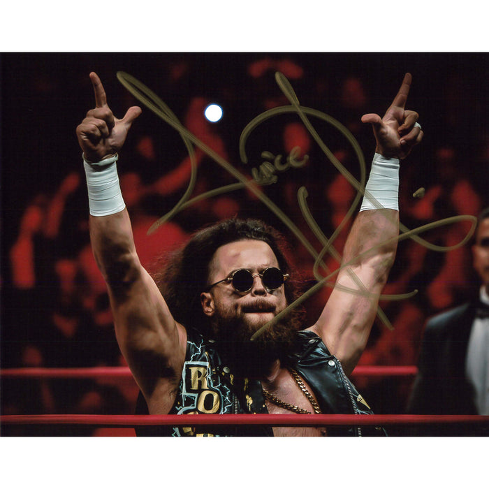 Juice Robinson Guns up In ring 8x10 - Autographed