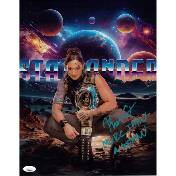 Kris Statlander More Than A Women METALLIC 11 x 14 Poster - JSA AUTOGRAPHED