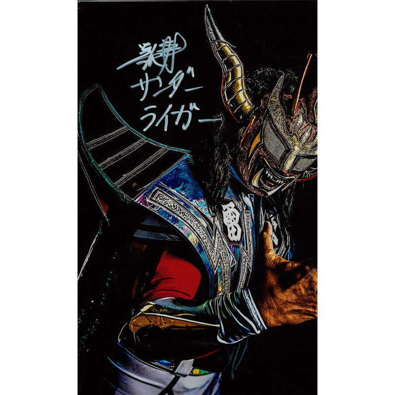 Jushin Liger 11x14 Shadows AUTOGRAPHED- (JSA)