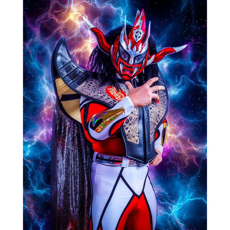 *PREORDER* - Jushin Liger Metallic 4 8x10 or 11x14 Poster (JSA)