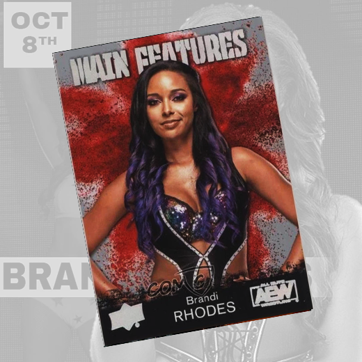 *PREORDER* - Brandi Rhodes Features AEW Trading Card w/ Case - Signed