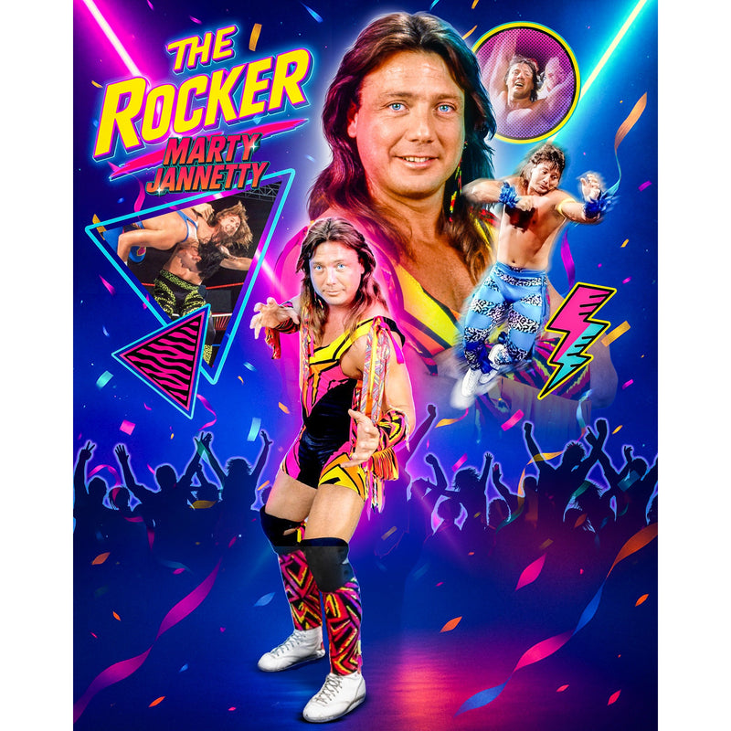 Marty Jannetty AsylumGFX Metallic 8x10 Promo or 11x14 Poster - AUTOGRAPHED
