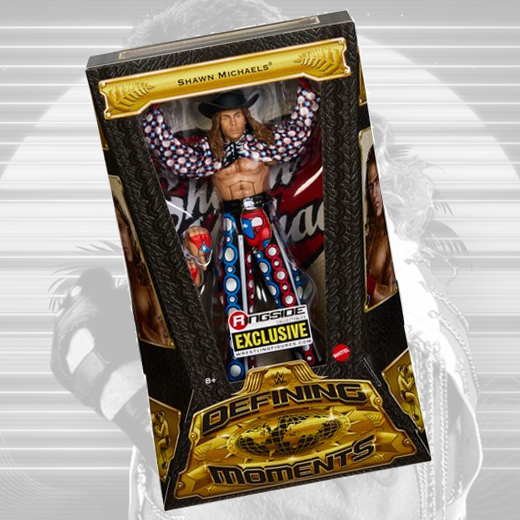 *PREORDER* Signed - Shawn Michaels Defining Moments Action Figure w/ Protector (Beckett)