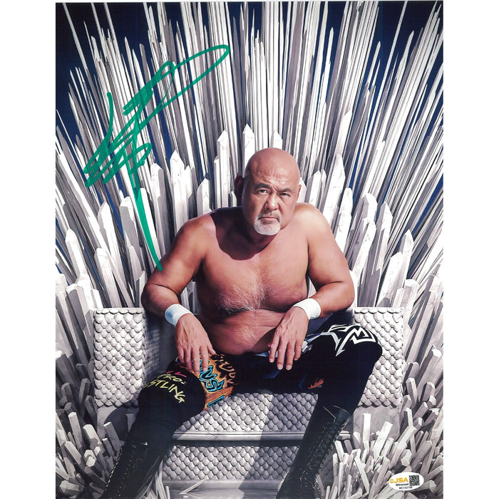 Great Muta Throne 11x14 - JSA Autographed