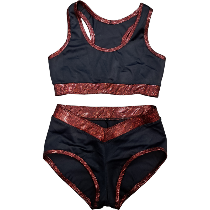 Black and Red Hologram Womens Gear Set