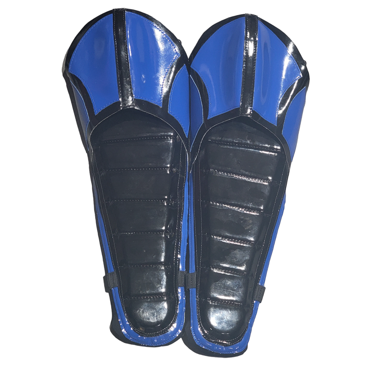 Raised Knee (Shell Design) Royal Blue/Black Patent on black — Highspots.com