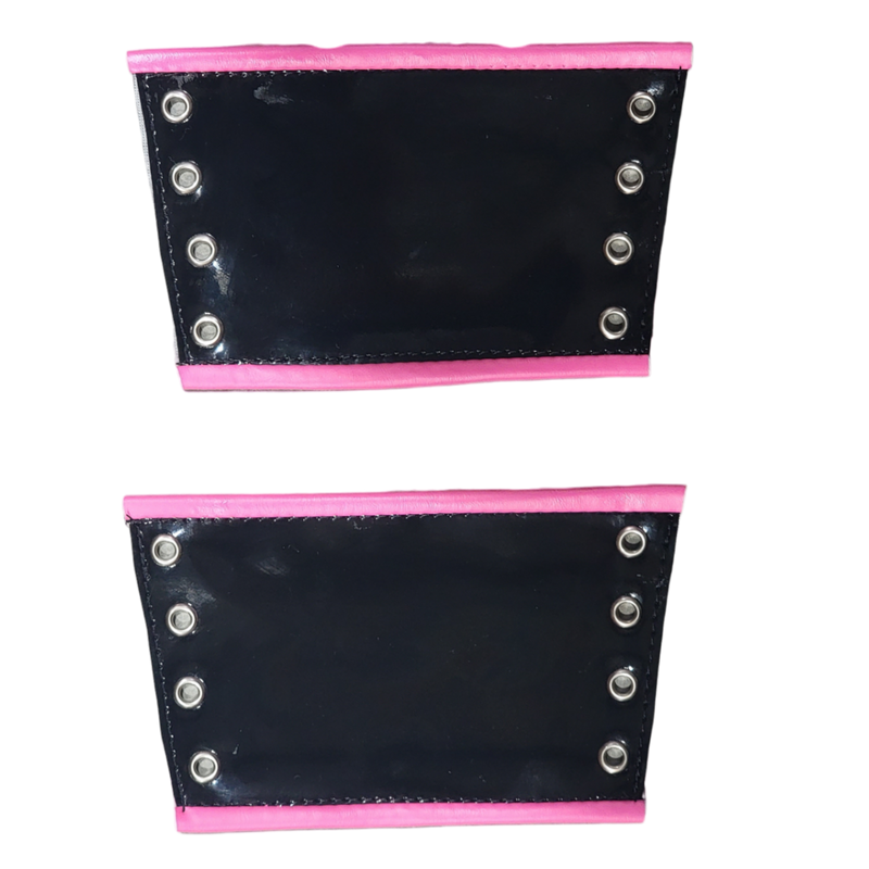 Black w/ Trim Lace-Up Gauntlets