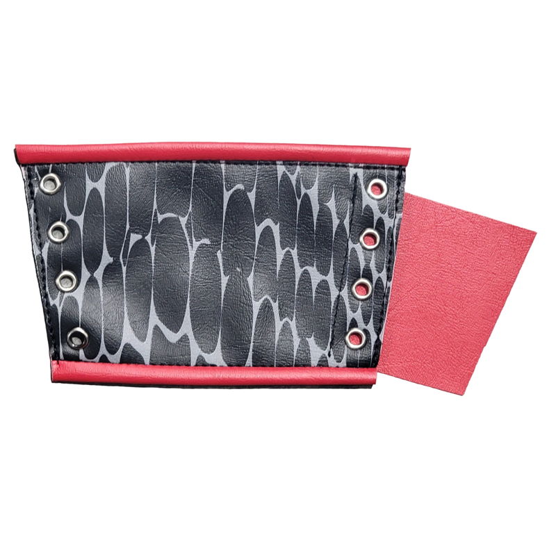 Printed Pattern Lace-Up Gauntlets