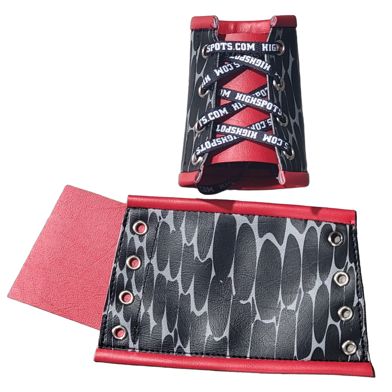 Printed Pattern Lace-Up Gauntlets