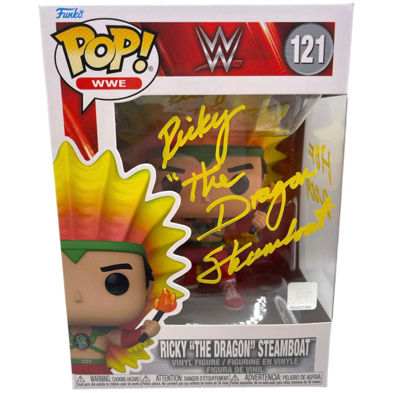 Ricky "The Dragon" Steamboat Funko #121 - Autographed