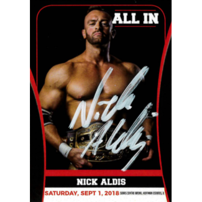 Nick Aldis All In Trading Card-Autographed