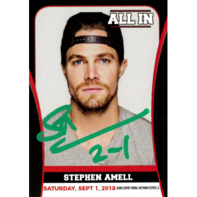Stephen Amell All In Trading Card - Autographed