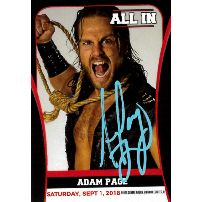 Adam Page All In Trading Card - Autographed