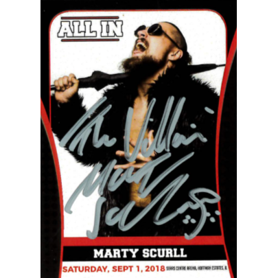 Marty Scurll All In Trading Card - Autographed