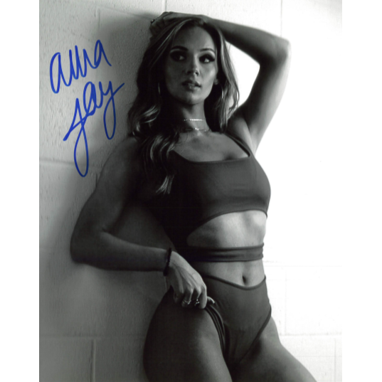Anna Jay Black & White Hall 8 x 10 promo - AUTOGRAPHED