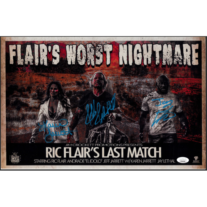 Jarretts & Jay Lethal Flair's Worst Nightmare 11x17 Poster - Autographed