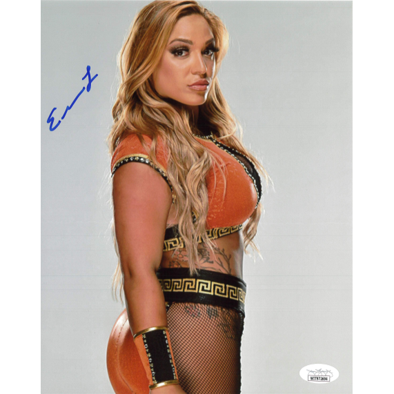 Elektra Lopez Orange Gear Half Pose 8 x 10 Promo - JSA AUTOGRAPHED