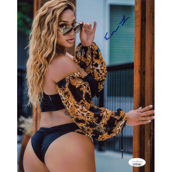 Elektra Lopez Wearing Shades 8 x 10 Promo - JSA AUTOGRAPHED