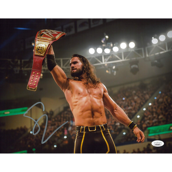 Seth Rollins Universal Title 11x14 Poster AUTOGRAPHED -(JSA)