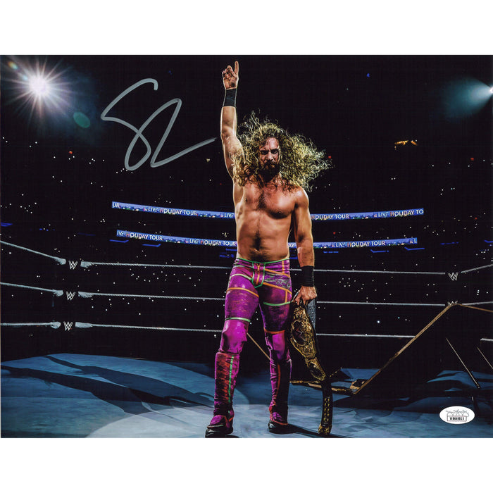 Seth Rollins WHC Title 11x14 Poster AUTOGRAPHED -(JSA)