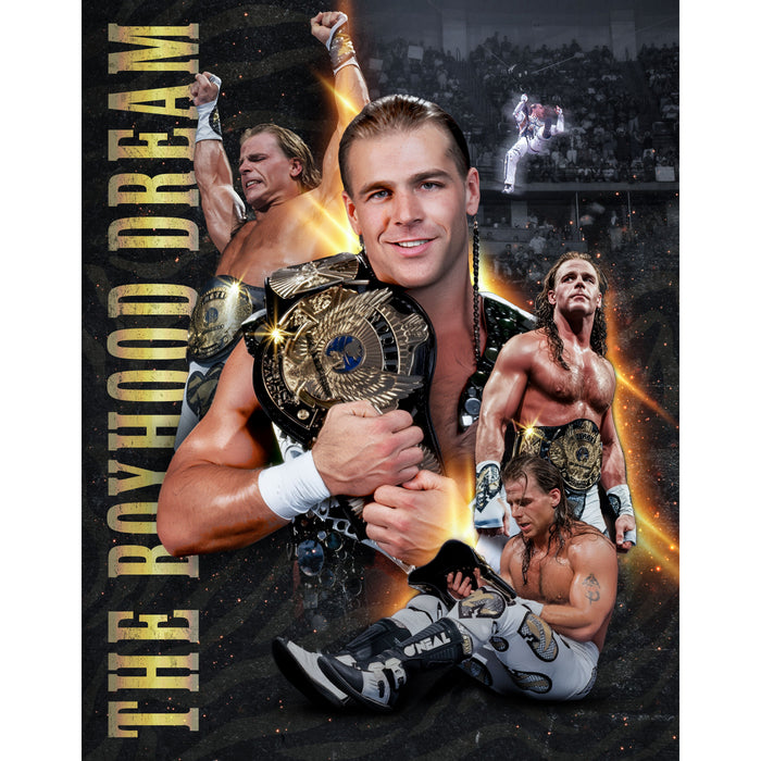 *PREORDER* Signed - Shawn Michaels Metallic1 8x10 or 11x14 Poster (Beckett)