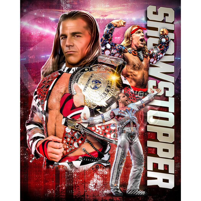 *PREORDER* Signed - Shawn Michaels Metallic3 8x10 or 11x14 Poster (Beckett)