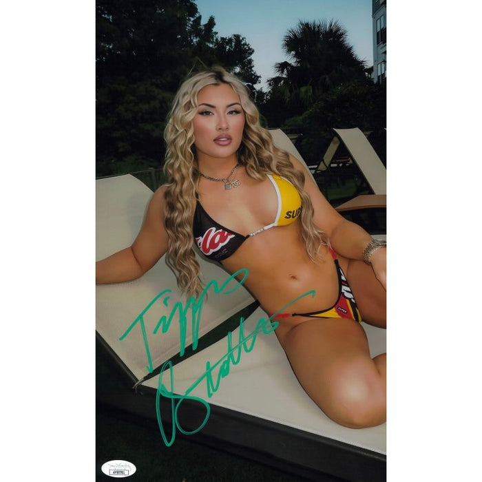 Tiffany Stratton 11x14 METALLIC Bikini AUTOGRAPHED- (JSA)