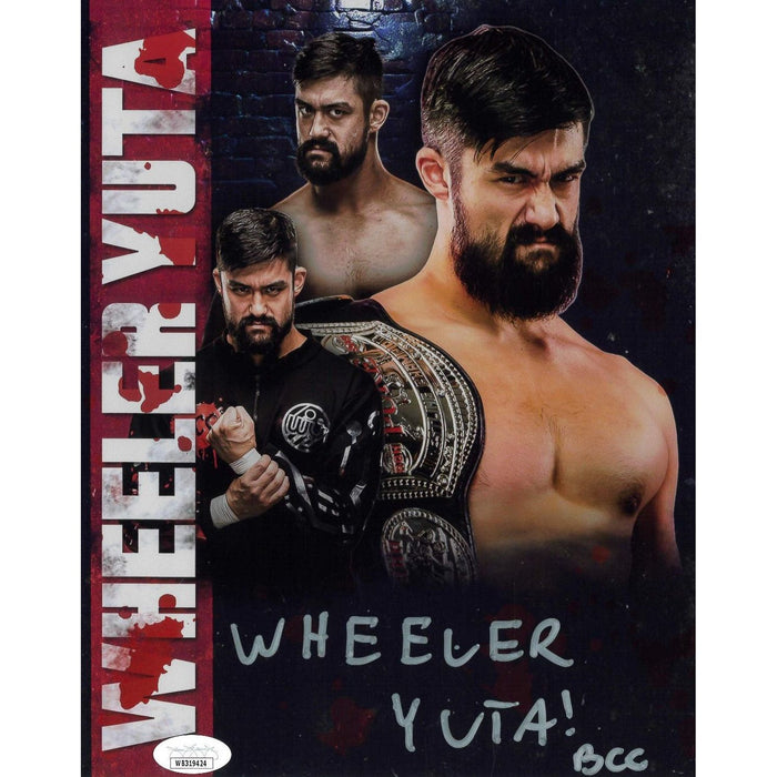 Wheeler Yuta AsylumGFX METALLIC 8 x 10 Promo - JSA AUTOGRAPHED