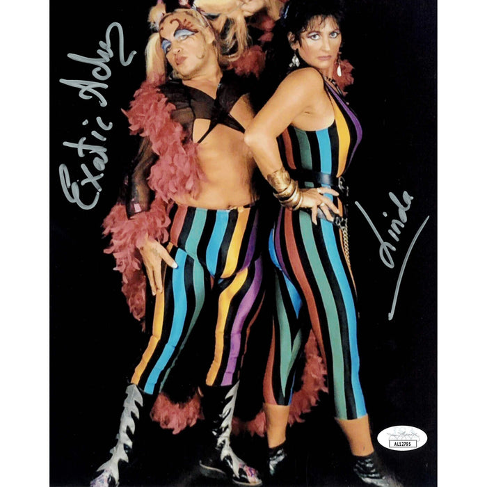 Adrian Street & Miss Linda Stripes 8 x 10 Promo - JSA DUAL AUTOGRAPHED