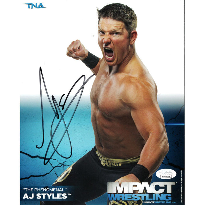 AJ Styles 2011 Original TNA Impact Wrestling 8 x 10 Promo - JSA AUTOGRAPHED