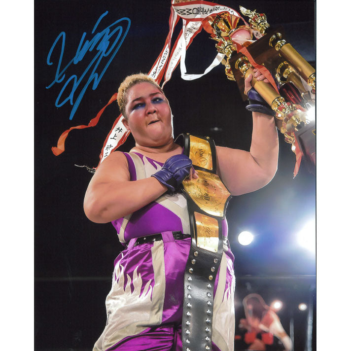 Aja Kong Trophy 8 x 10 Promo - AUTOGRAPHED