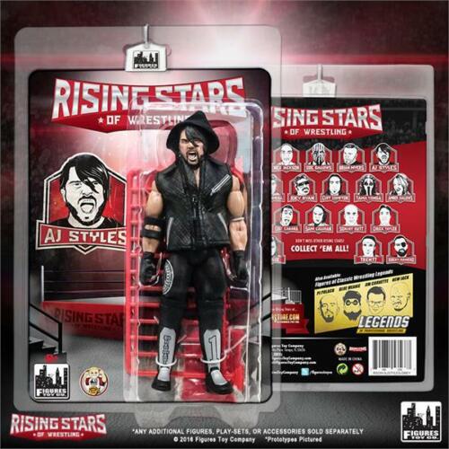 Aj Styles Rising Stars of Wrestling Figure FTC Unsigned