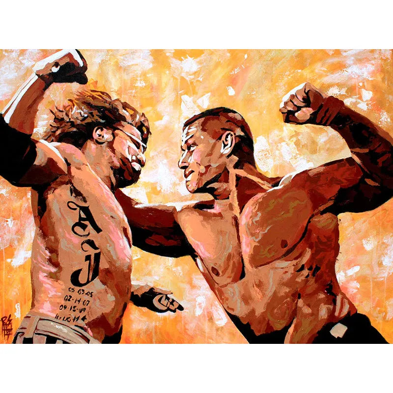 AJ Styles vs John Cena 11x14 Poster