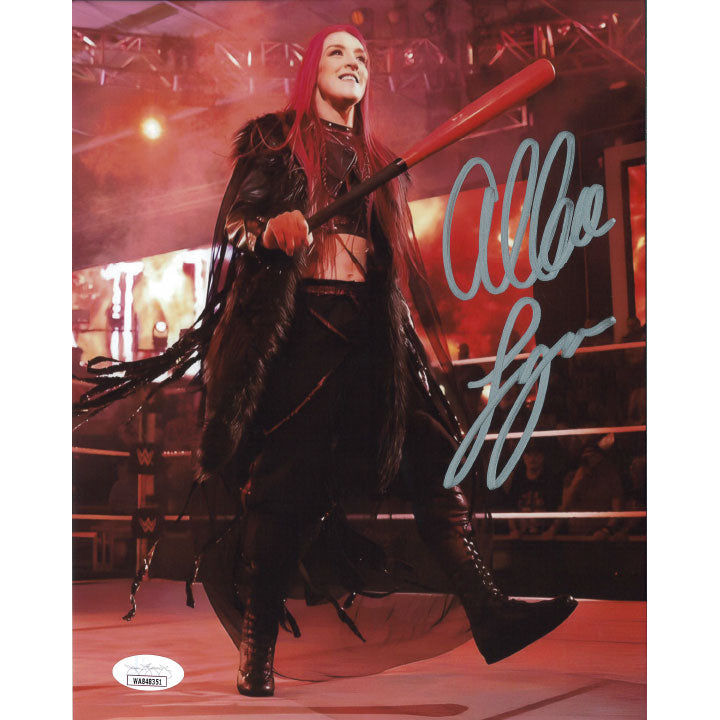 Alba Fyre In Ring Bat 8 x 10 Promo - JSA AUTOGRAPHED