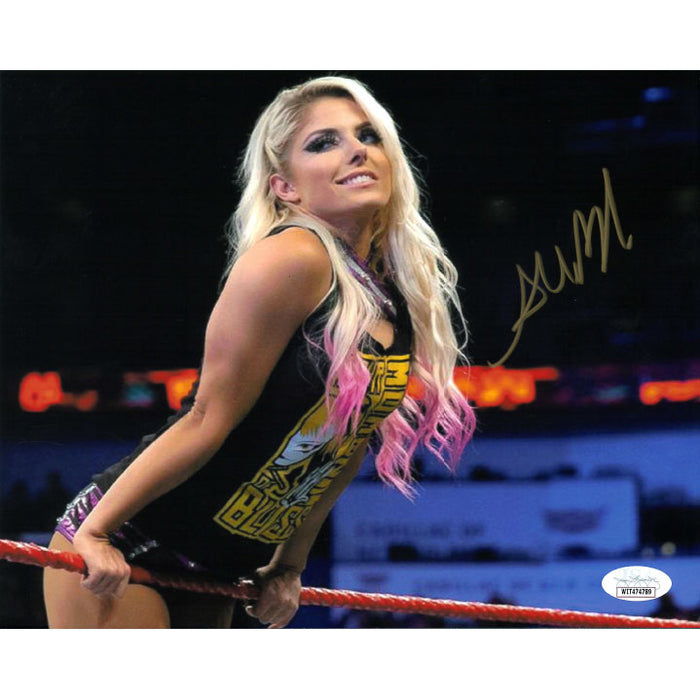 Alexa Bliss Leaning On Ropes 8 x 10 Promo - JSA AUTOGRAPHED